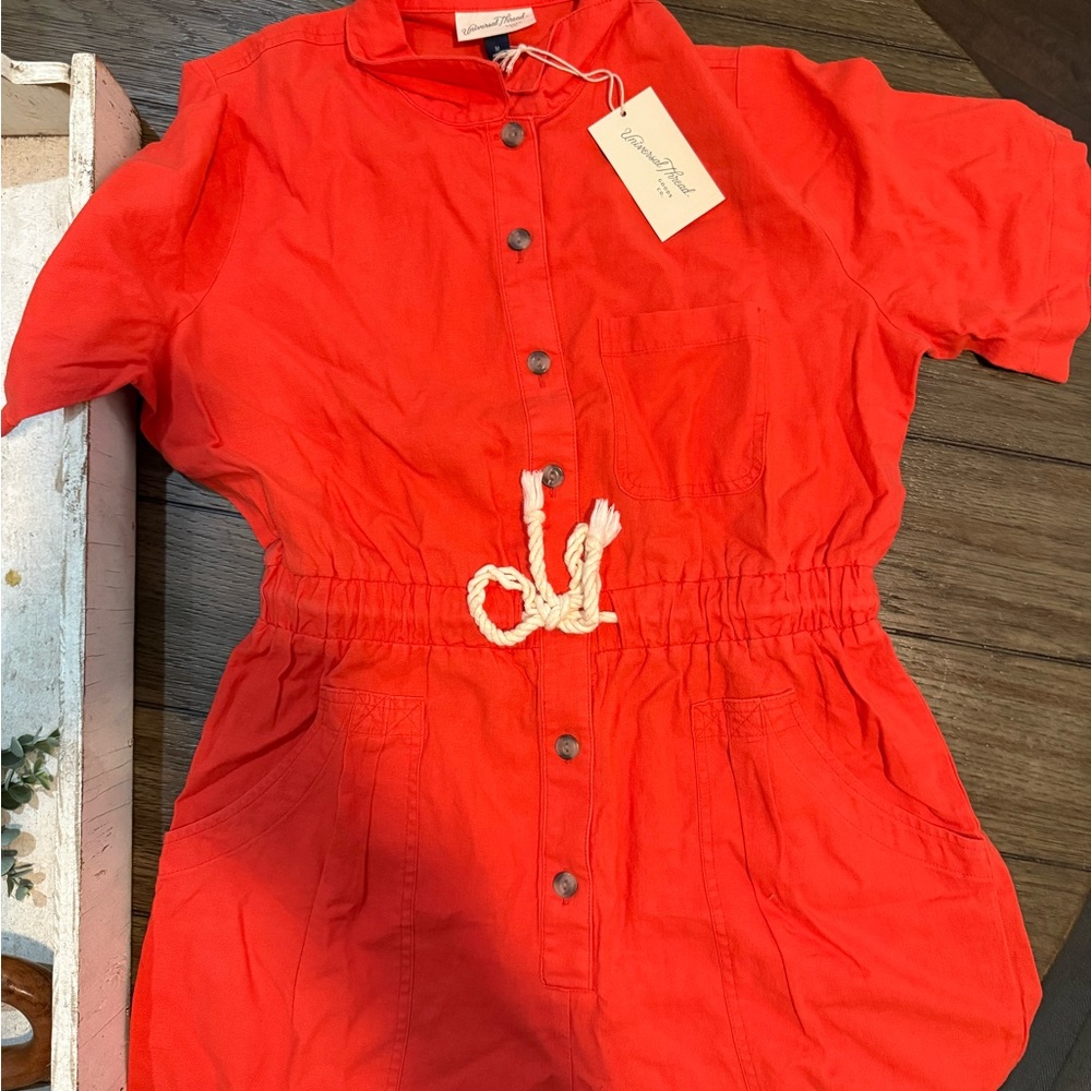 Universal Thread Red Jumpsuit medium NWT - image 1